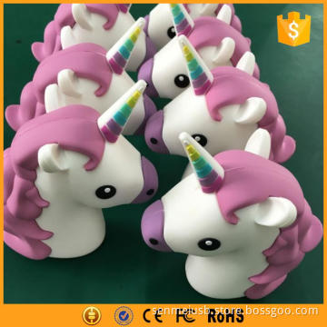 2016 hot selling fashion popular PVC power bank unicorn power bank 2200mah 2500mah 2600mah
